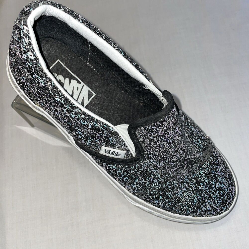 Vans Men’s Sparkle Sneakers Size 7.5 M Black Skateboard Activewear Play